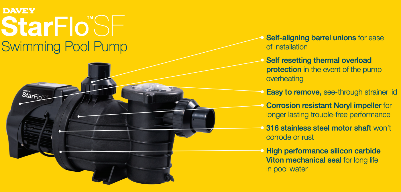 Starflo SF Pool Pump Features Best Pool Supplies