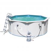 Bestway 3.6m x 1.2m Hydrium™ Round Steel Wall Pool with 530gal Sand Filter Pump - 56575