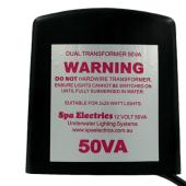 Spa Electrics 12v 50AV / 50W Pool Light Dual Transformer