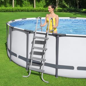 Bestway 3.66m x 1.22m Steel Pro MAX Frame Pool with 530gal Cartridge Filter Pump - 56421 + FREE SOLAR POOL COVER NO.8