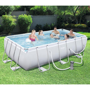 Bestway 4.04m x 2.01m x 1m Power Steel™ Frame Pool with 530gal Cartridge Filter Pump - 56426 + FREE SOLAR POOL COVER NO.2