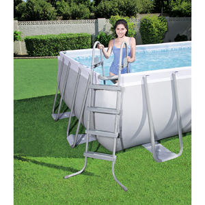 Bestway 4.12 x 2.01 x 1.22m Power Steel™ Frame Pool with 530gal Cartridge Filter Pump - 56458 + FREE SOLAR POOL COVER NO.2