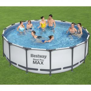 Bestway 4.57m x 1.22m Steel Pro MAX Frame Pool with 800gal Cartridge Filter Pump - 56439