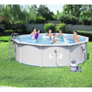 Bestway 4.6m x 1.2m Hydrium™ Round Steel Wall Pool with 1000gal Sand Filter Pump - 56385