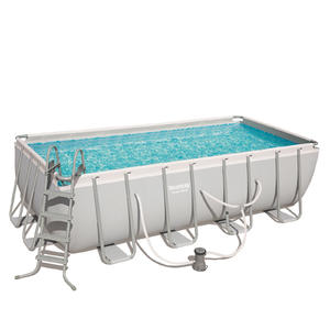 Bestway 4.88 x 2.44 x 1.22m Power Steel™ Frame Pool with 800gal Cartridge Filter Pump - 56672