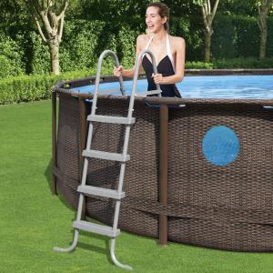 Bestway 5.49m x 2.74m x 1.22m Power Steel™ Swim Vista Oval Pool Set with 1500gal Cartridge Filter - 56717