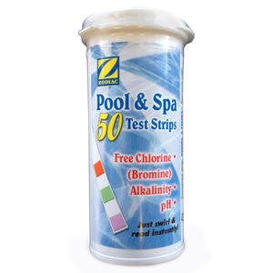 Zodiac 3 in 1 Swimming Pool & Spa Water Test Strips - 50 Strips